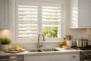 Shutters for Kitchen Windows That Work Hard