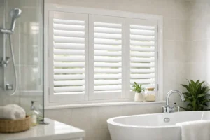 Waterproof Composite Window Shutters for Bathrooms